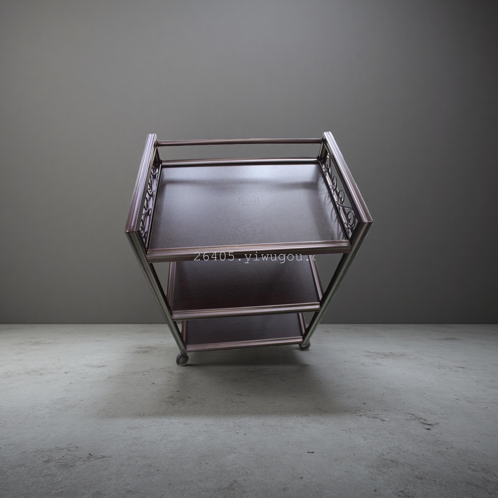The three-layer metal-framed storage rack for the living room, bedroom and kitchen is durable and load-bearing Application Scenario