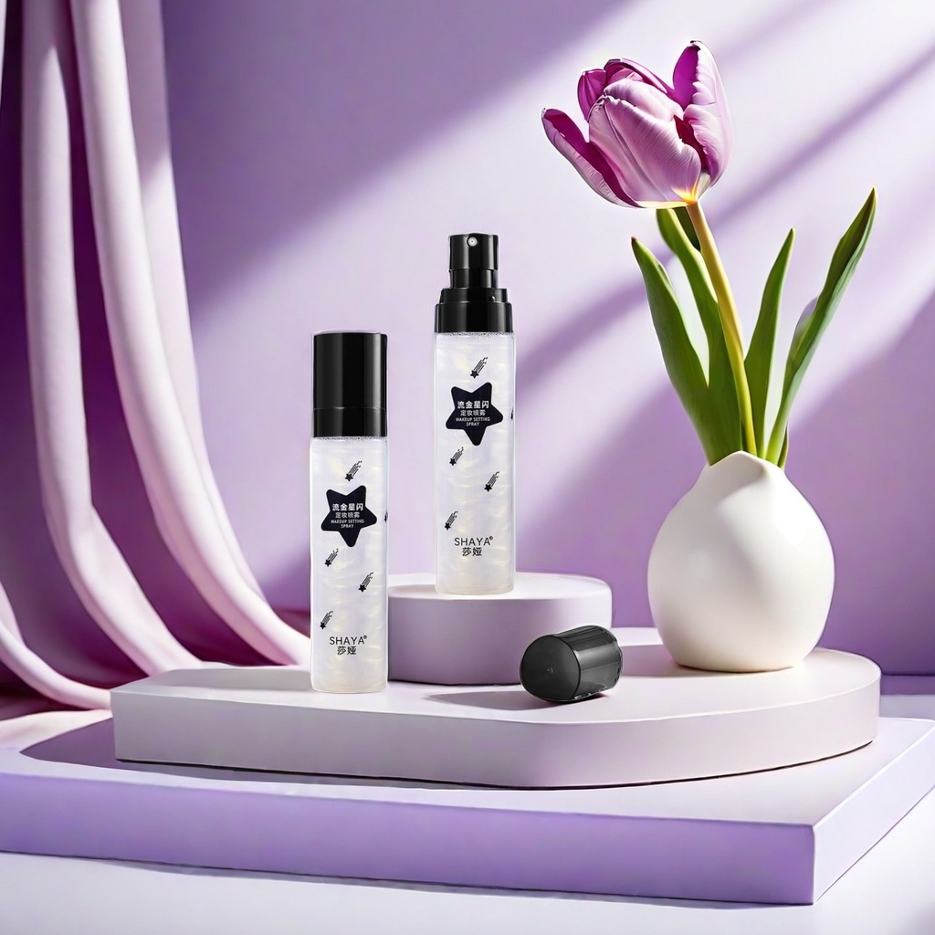 Flowing Light Fine Flash Moisturizing, Makeup Control and Setting Spray Bottle Application Scenario
