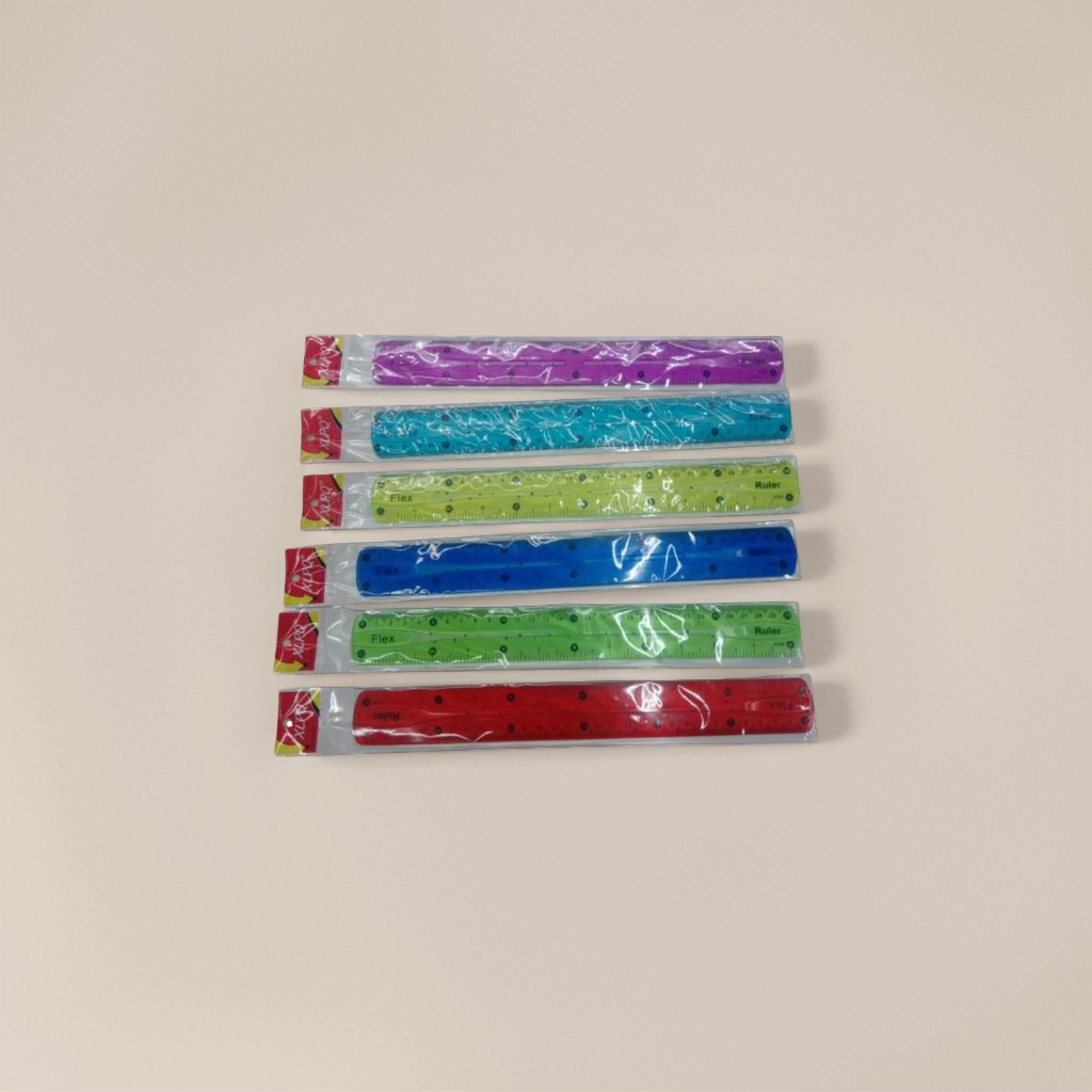 彩色塑料尺子 15cm 学生用直尺 测量绘图工具