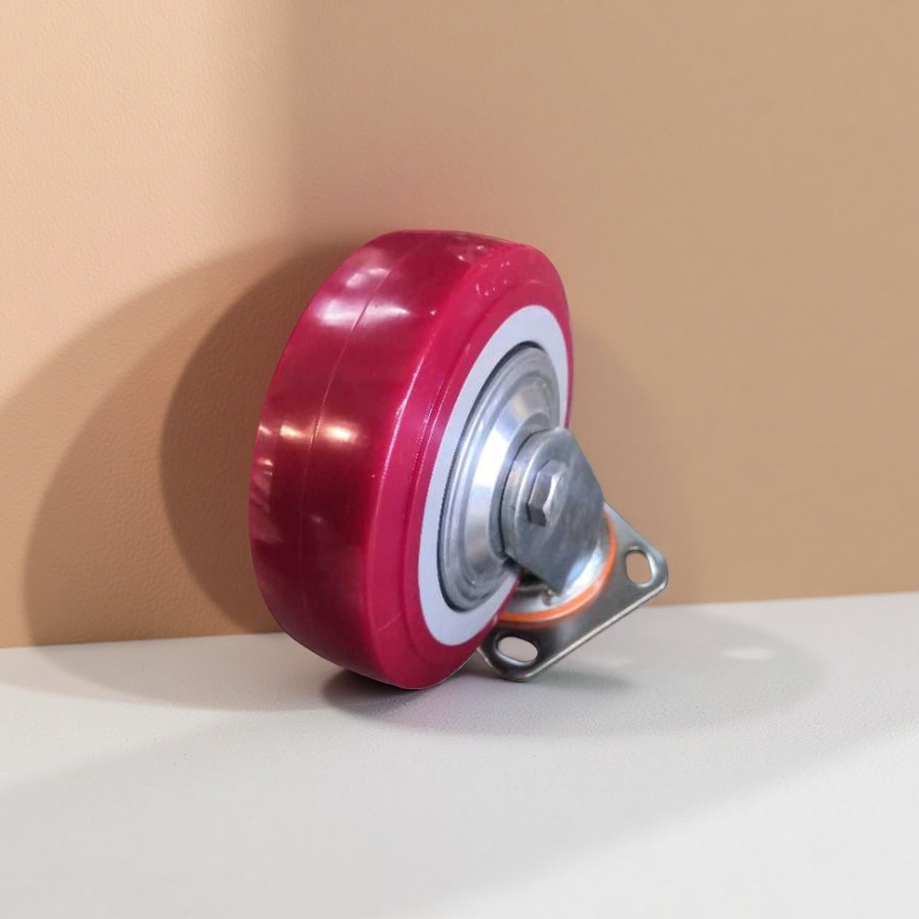 Red wheel universal silent load-bearing pulley furniture casters set Application Scenario