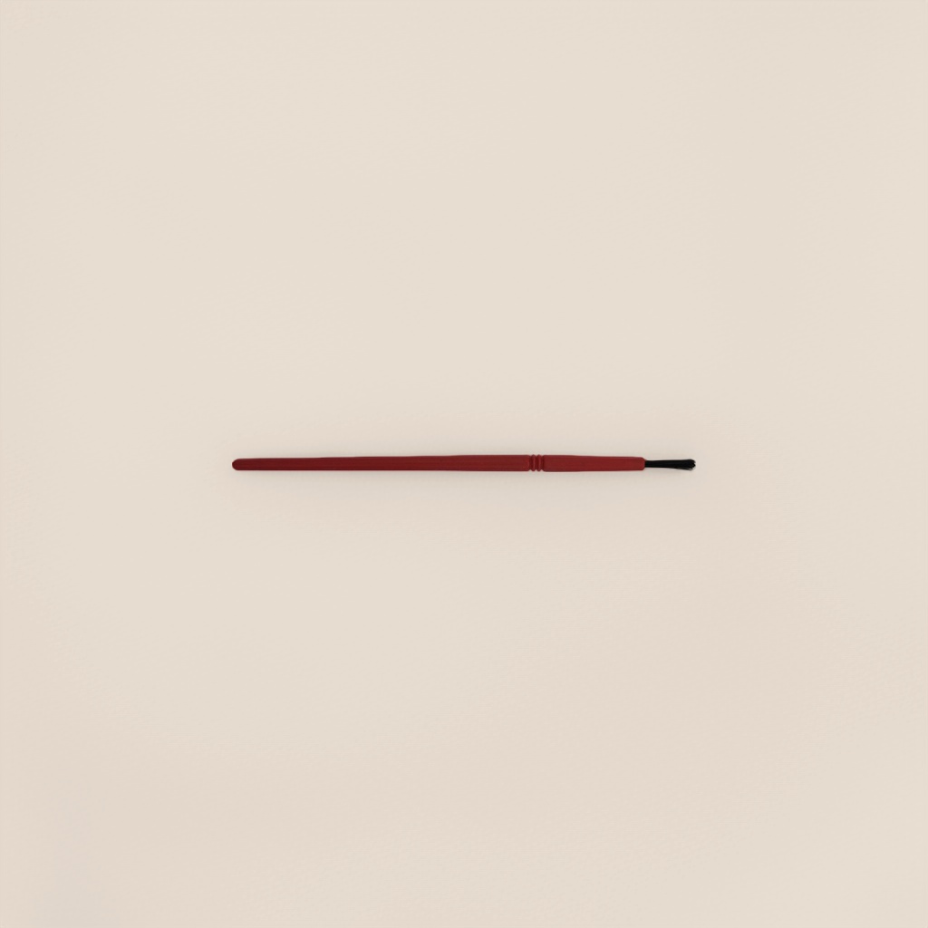 Red eyebrow brush, professional shaping eyebrow brush, fine brush head, natural coloring Specification image