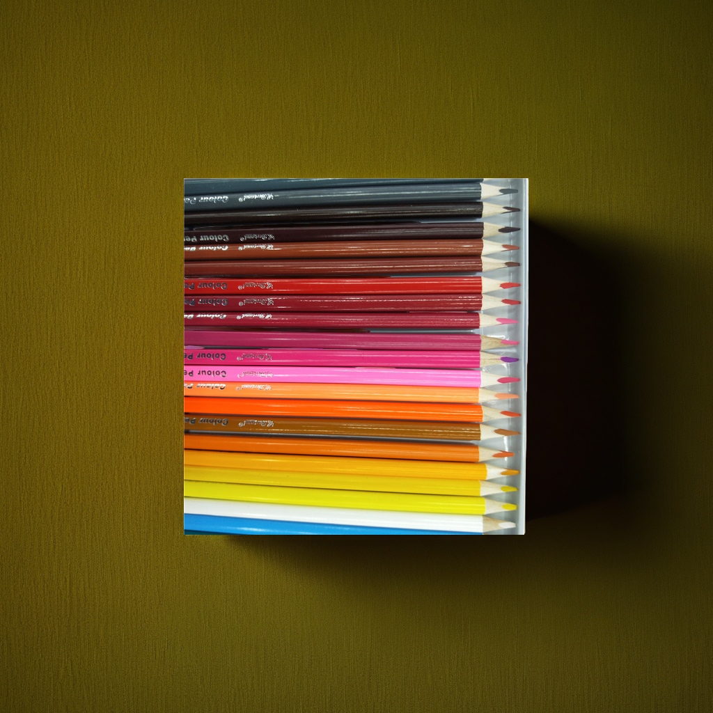 Derecho lápiz de color 24 colores niños dibujo color plomo set 12 PCS pack