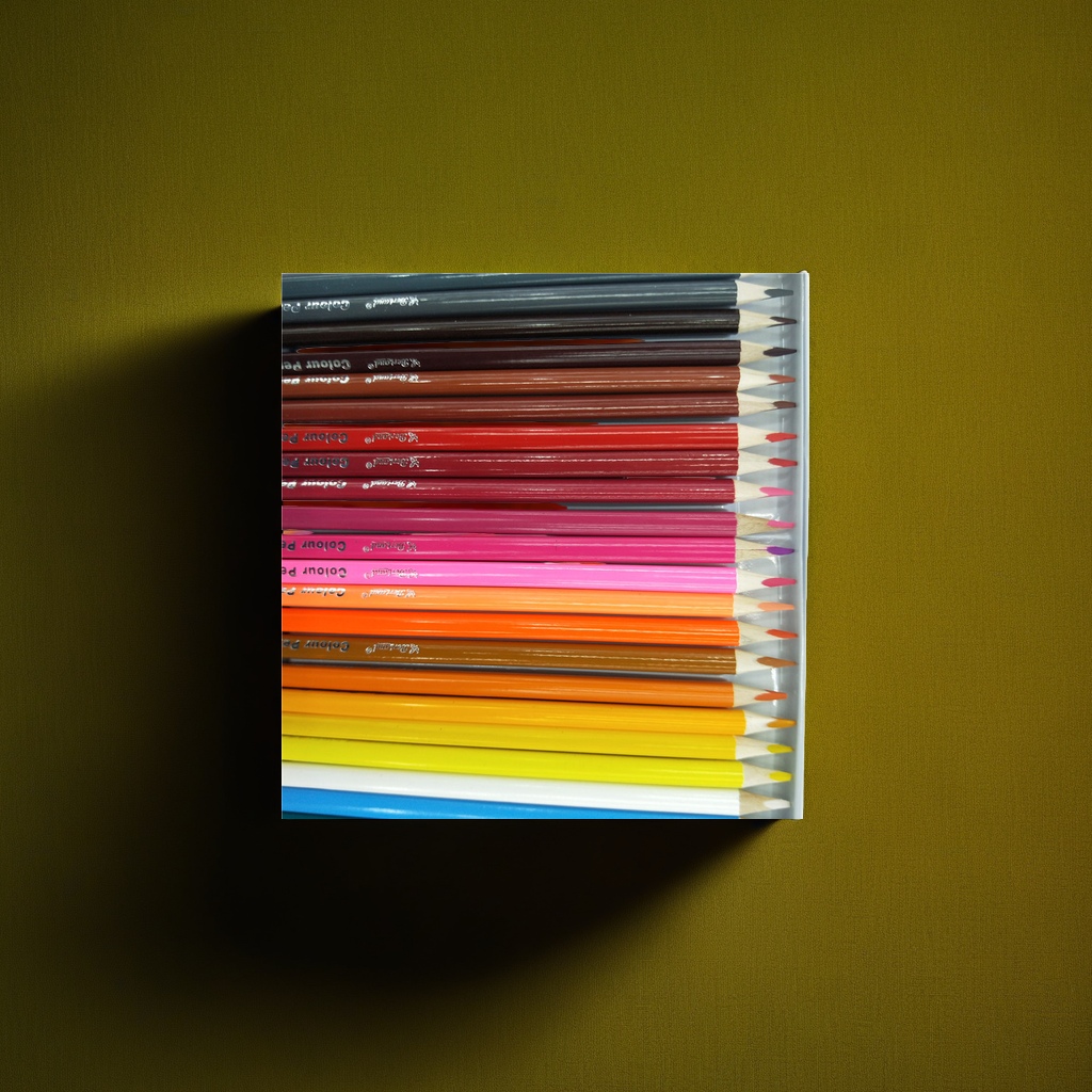 Deli 24-color children's drawing Pencils set of 12 pieces Specification image