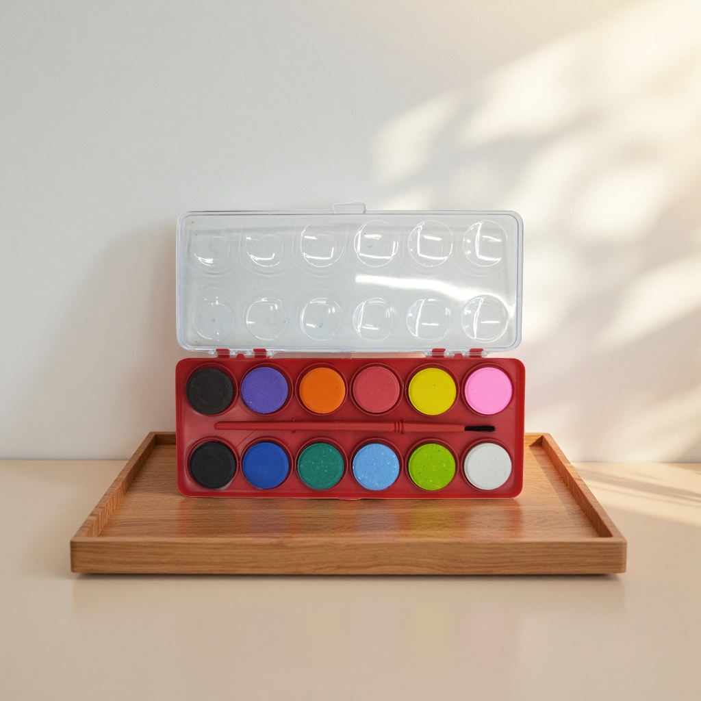 لوحة الألوان المائية (24) محمولة محمولة اللون Specification image