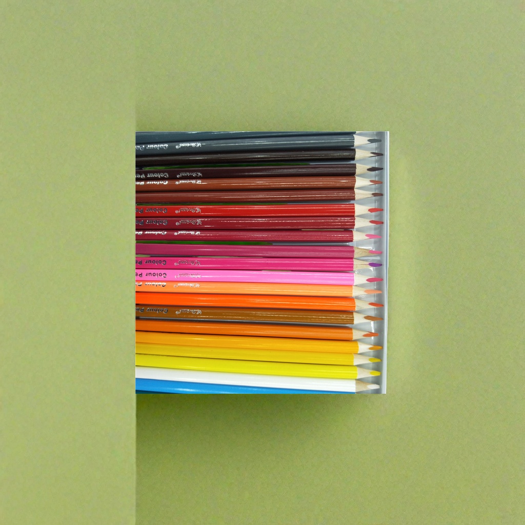 Deli wooden colored pencils, 24-color drawing pencils, specially designed for children's art