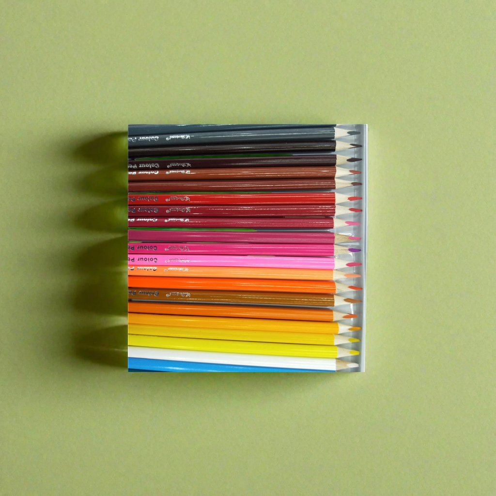 Deli wooden colored pencils, 24-color drawing pencils, specially designed for children's art details Picture