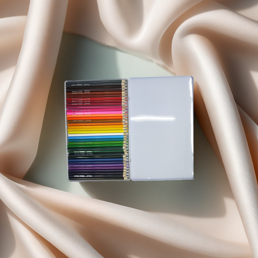 Deli Water-soluble colored pencils in 24 colors with PP material pencil case student art drawing set Application Scenario