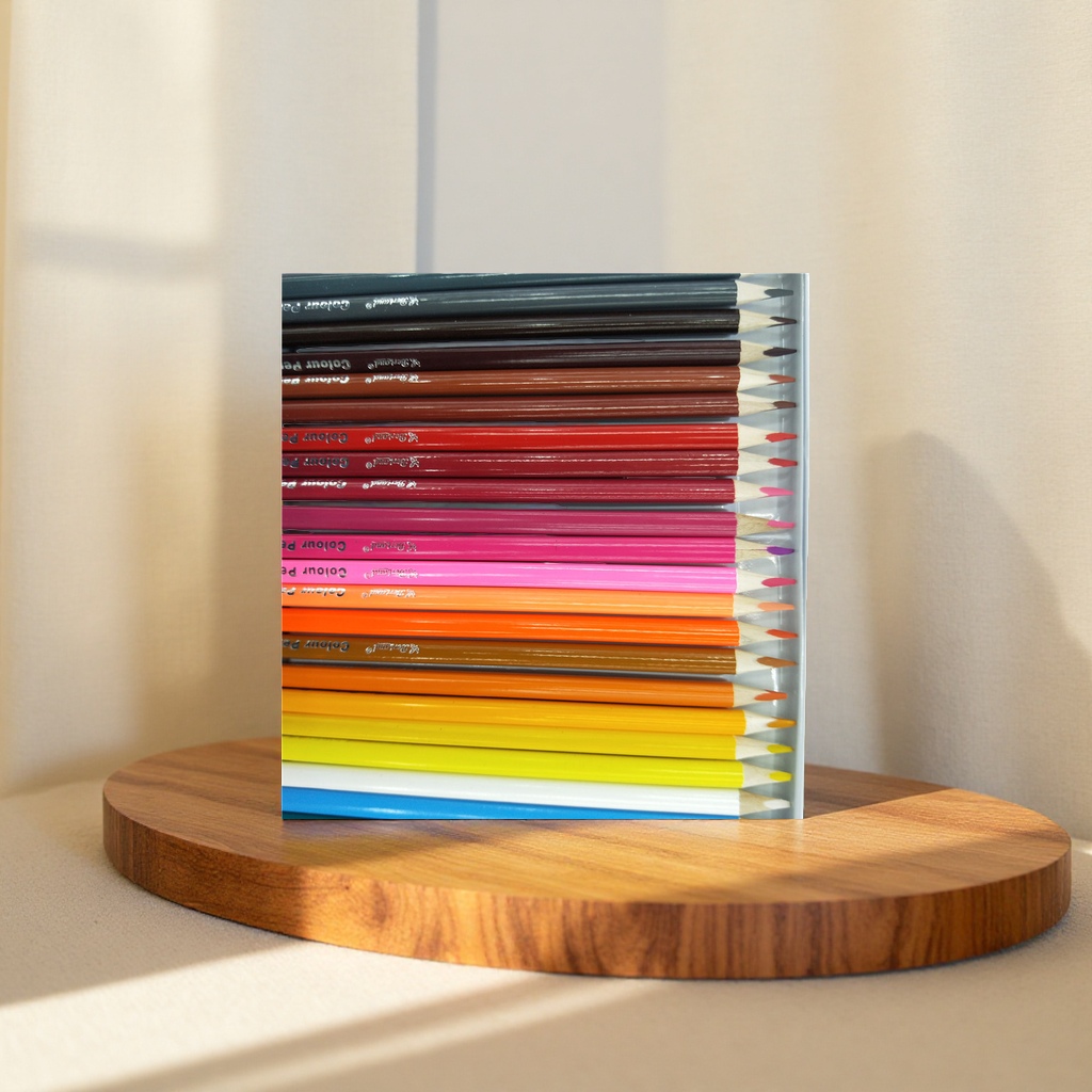 Deli eco-friendly wooden colored pencils, 36 colors, for professional art drawing Specification image