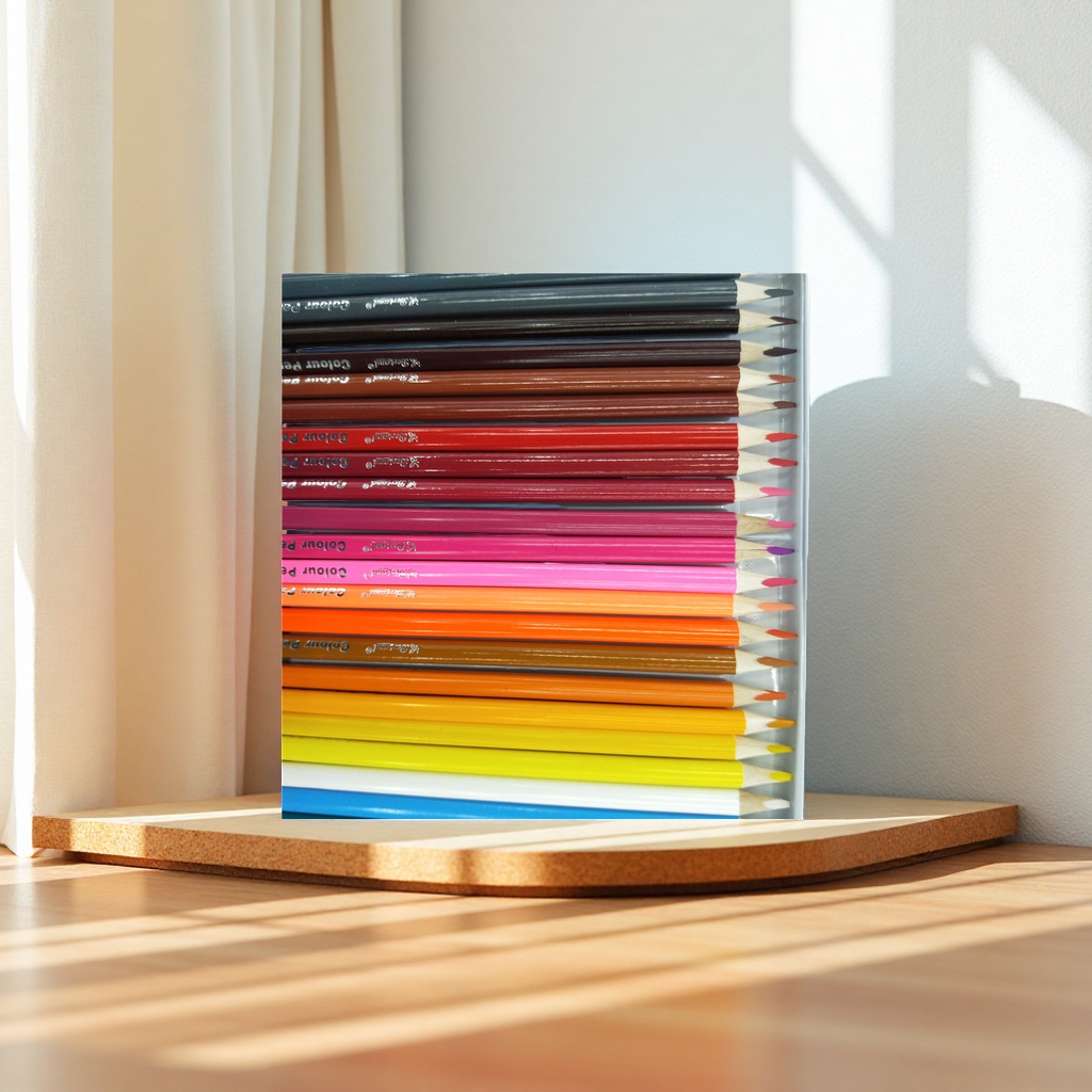 Deli eco-friendly wooden colored pencils, 36 colors, for professional art drawing details Picture