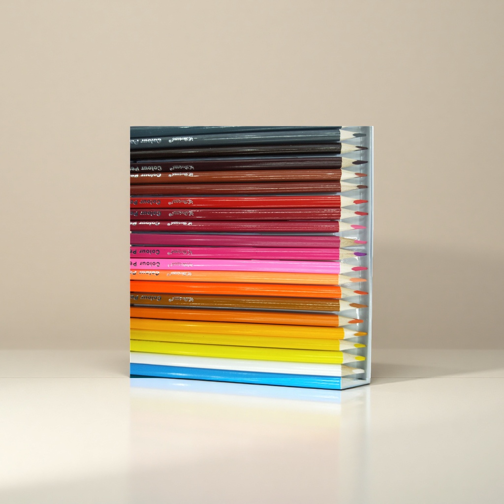 Deli wooden colored pencils, 24-color drawing pencils, specially designed for children's art, can be sharpened details Picture