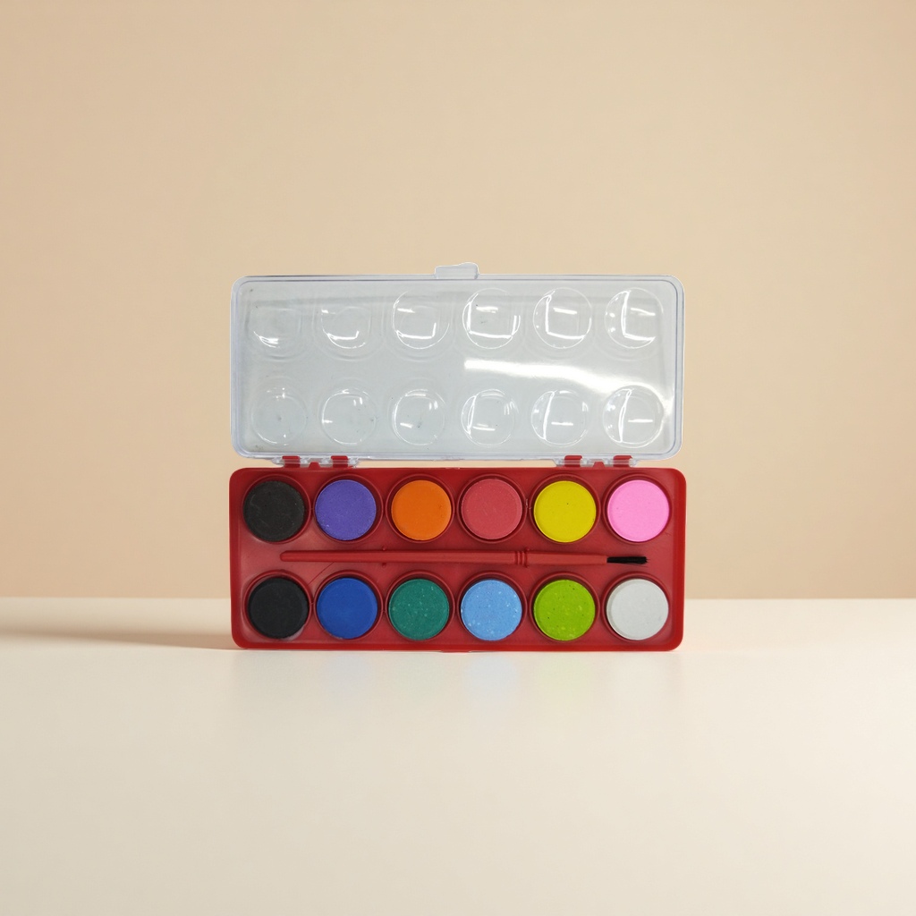Deli wooden colored pencils, 24-color drawing pencils, specially designed for children's art, can be sharpened Specification image