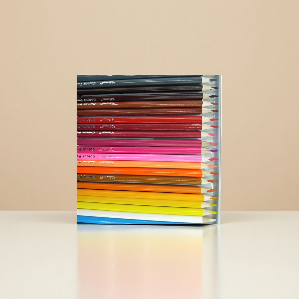 Deli wooden colored pencils, 24-color drawing pencils, specially designed for children's art, can be sharpened