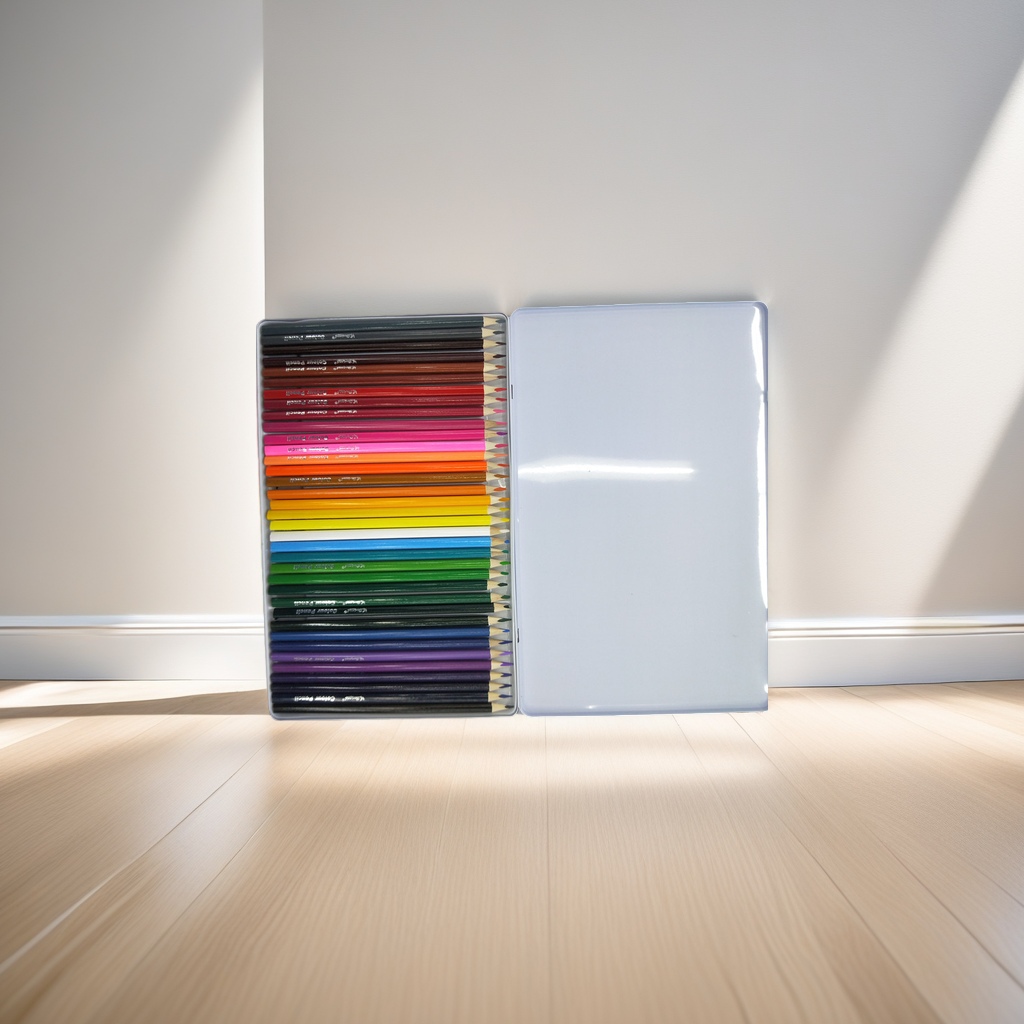 أقلام رصاص بألوان خشبية متينة مع أقلام رصاص من طراز PP مع أقلام رصاص بلون 24 ألوماً Specification image