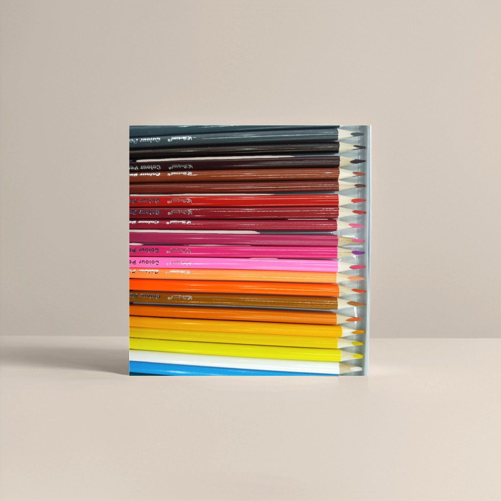 Mano derecha lápiz de color de madera 12 colores para estudiantes de arte dibujo con Specification image