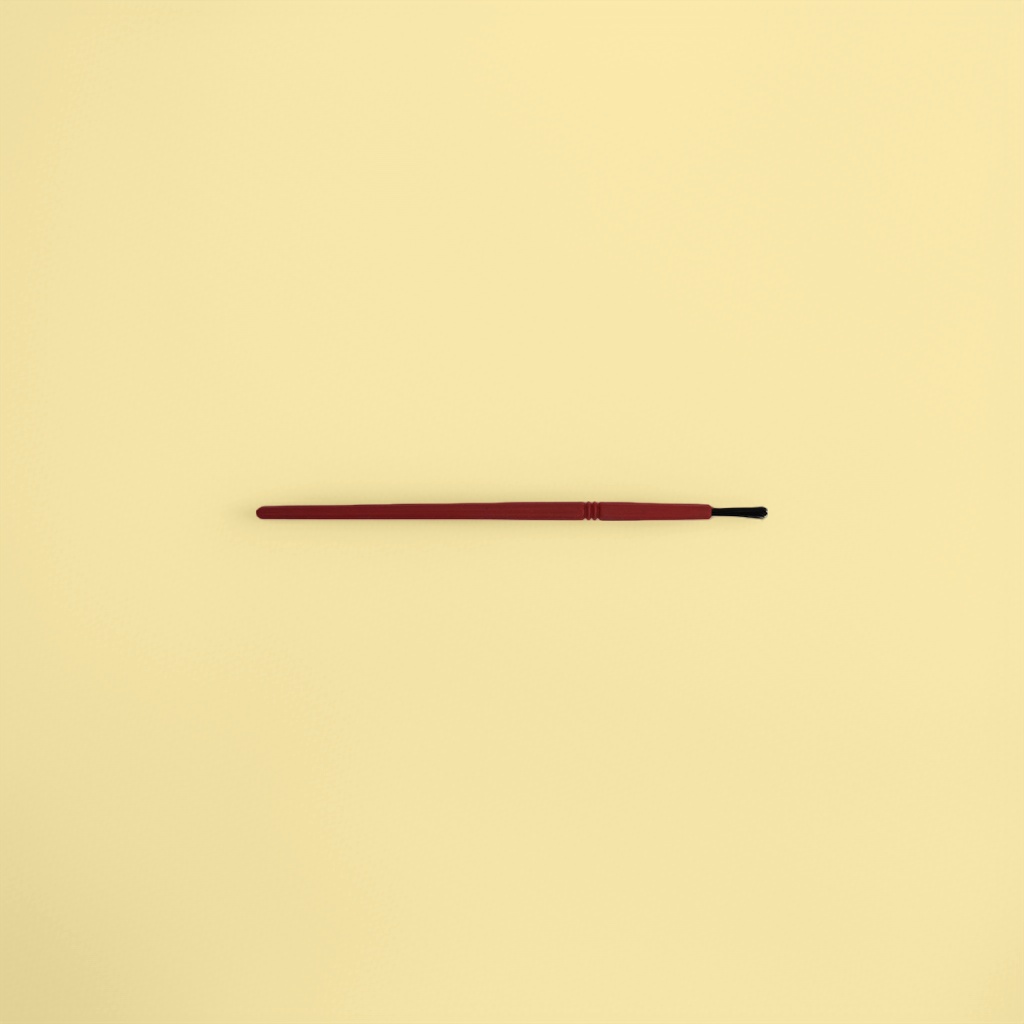 The red eyebrow brush features a double-head design for eyebrow shaping and flexible nylon bristles details Picture