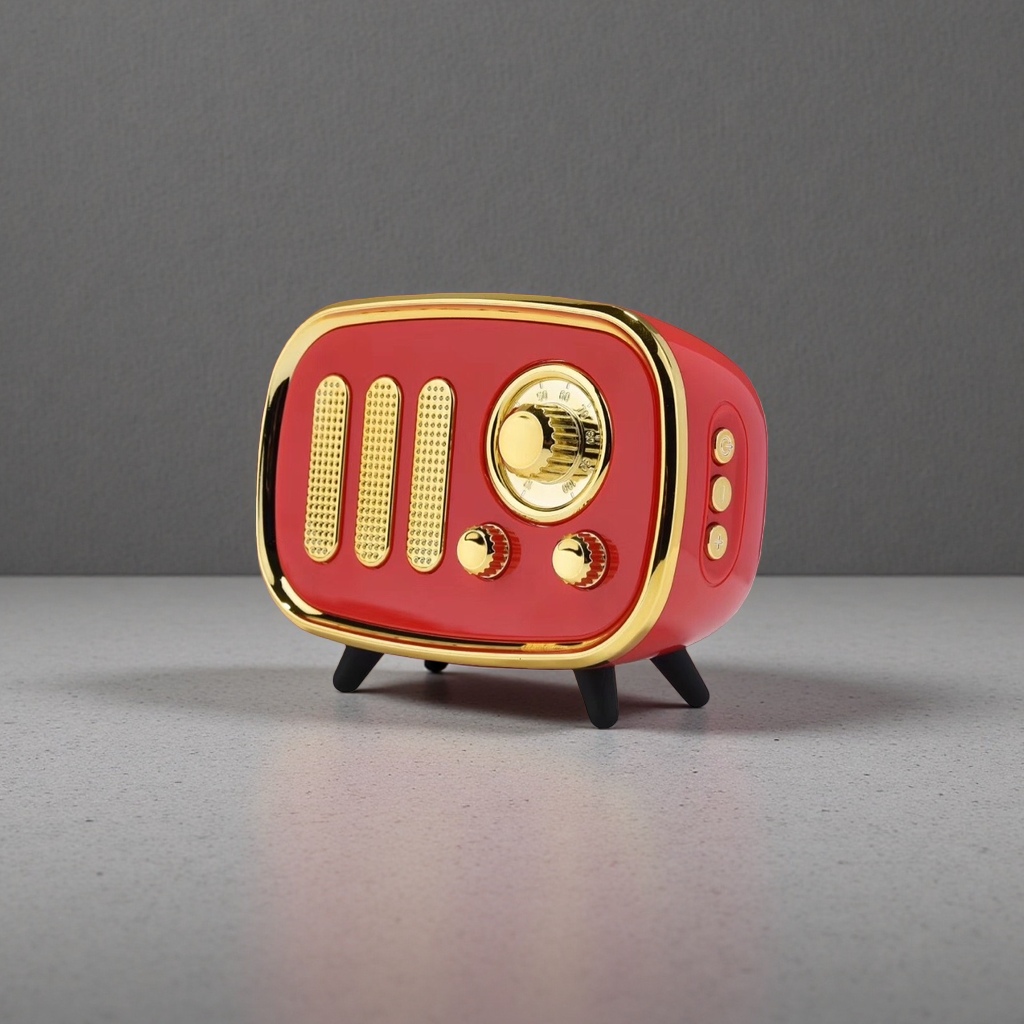 Retro-style wooden shell radio, Bluetooth speaker, alarm clock and sound pickup function Application Scenario