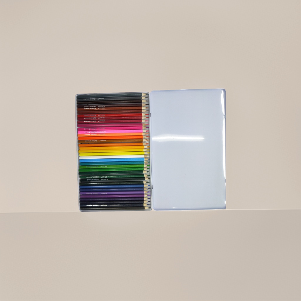 Deli 12-color soft lead colored pencils with PP material colored pencil case student art drawing set Specification image