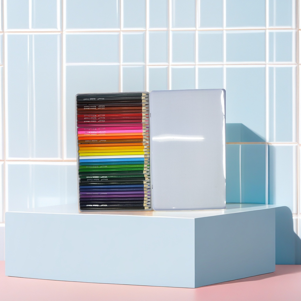 Deli colored pencils with 12-color soft cores and a matte texture pencil case are specially designed for portable storage in art classes