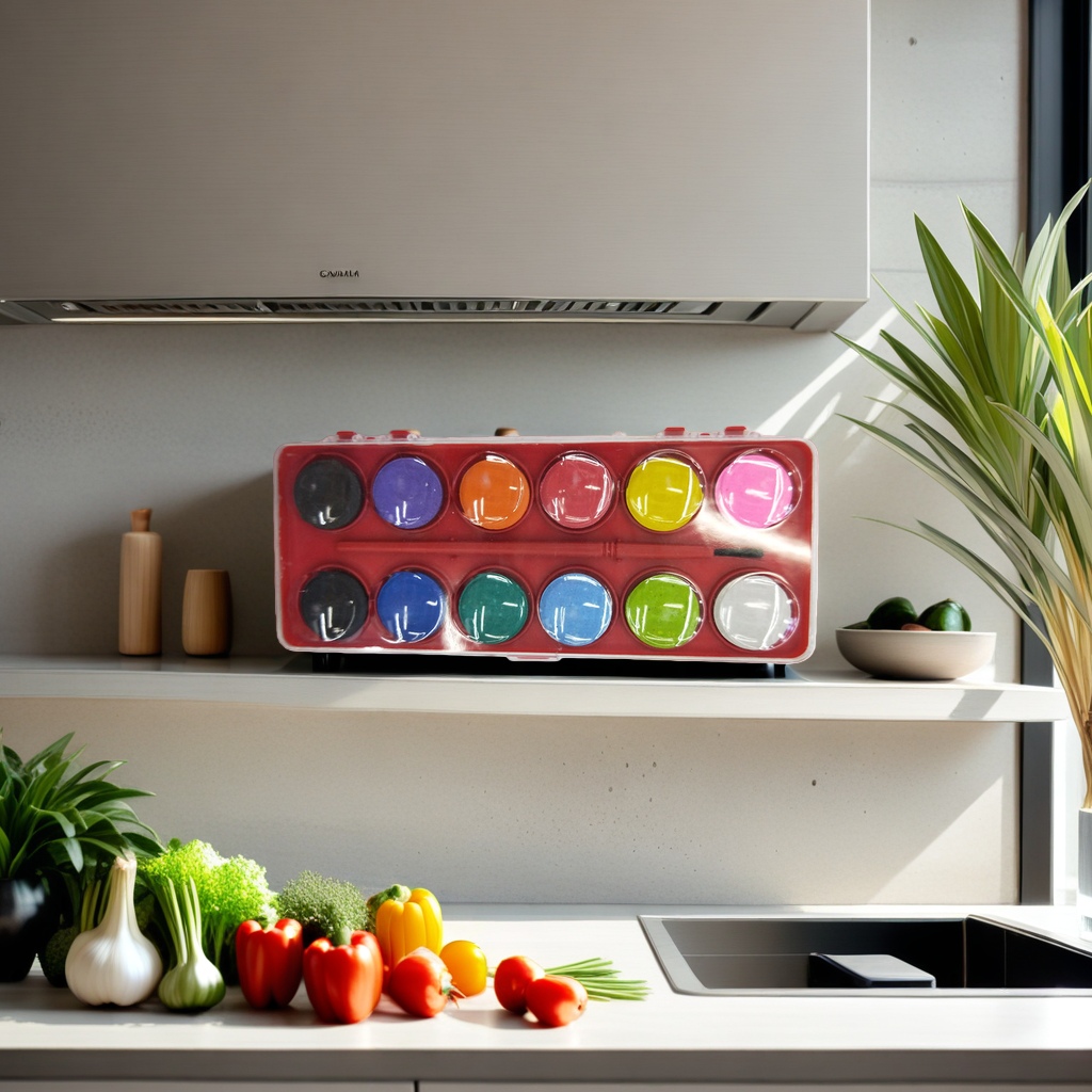 A 24-color portable watercolor palette, specially designed for student painting, stackable and storable Application Scenario
