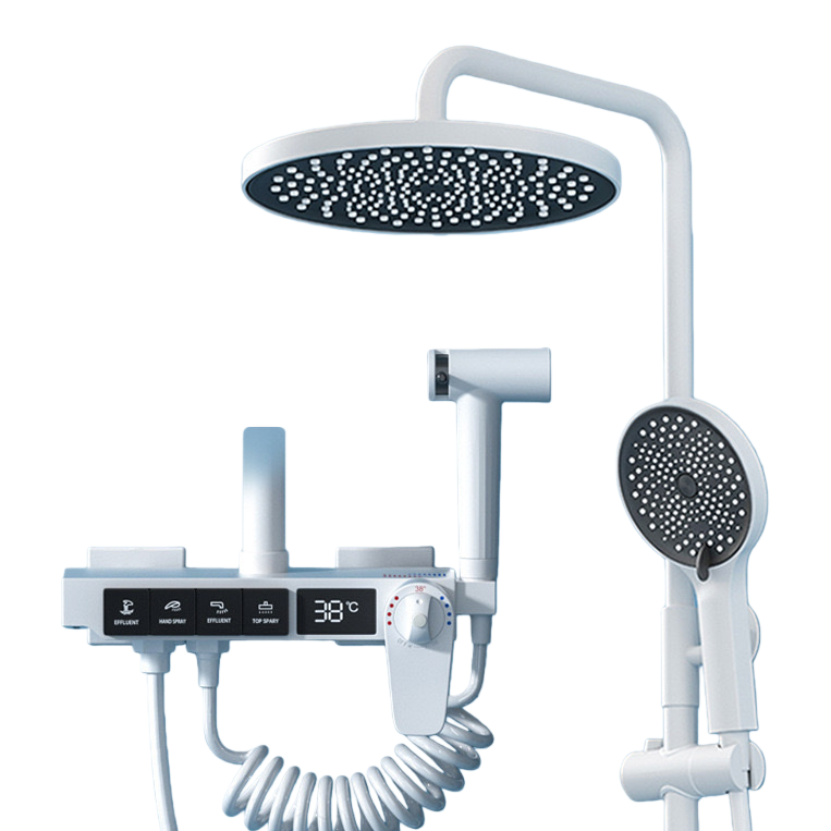 High-quality appearance level shower head device, fashionable and simple, constant-temperature anti-scald water-saving shower head Item Picture