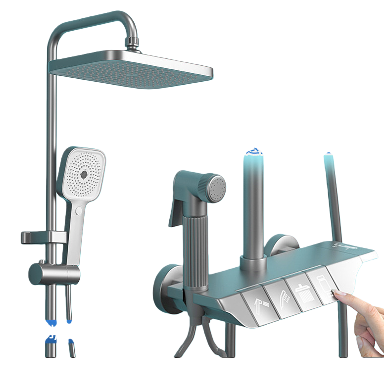 Shower head device set: constant-temperature anti-scald water-saving pressure-increasing shower head Item Picture