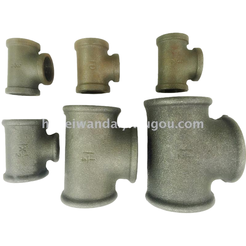 Metal pipe three-way joints, stainless steel galvanized pipe fittings, 20mm, 25mm, 32mm Item Picture