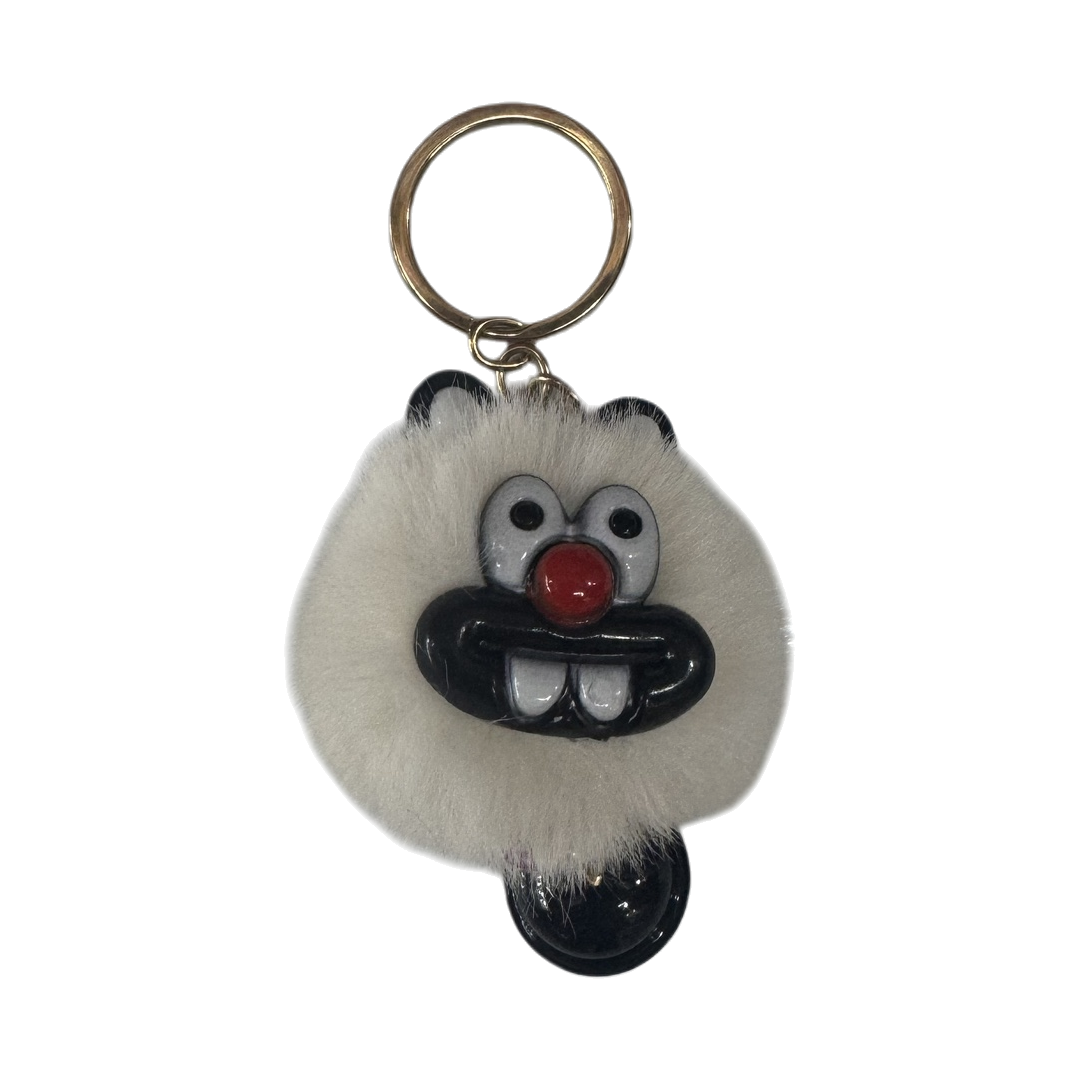 Plush toy keychain, cute cartoon pendant, portable little bear rabbit style Item Picture