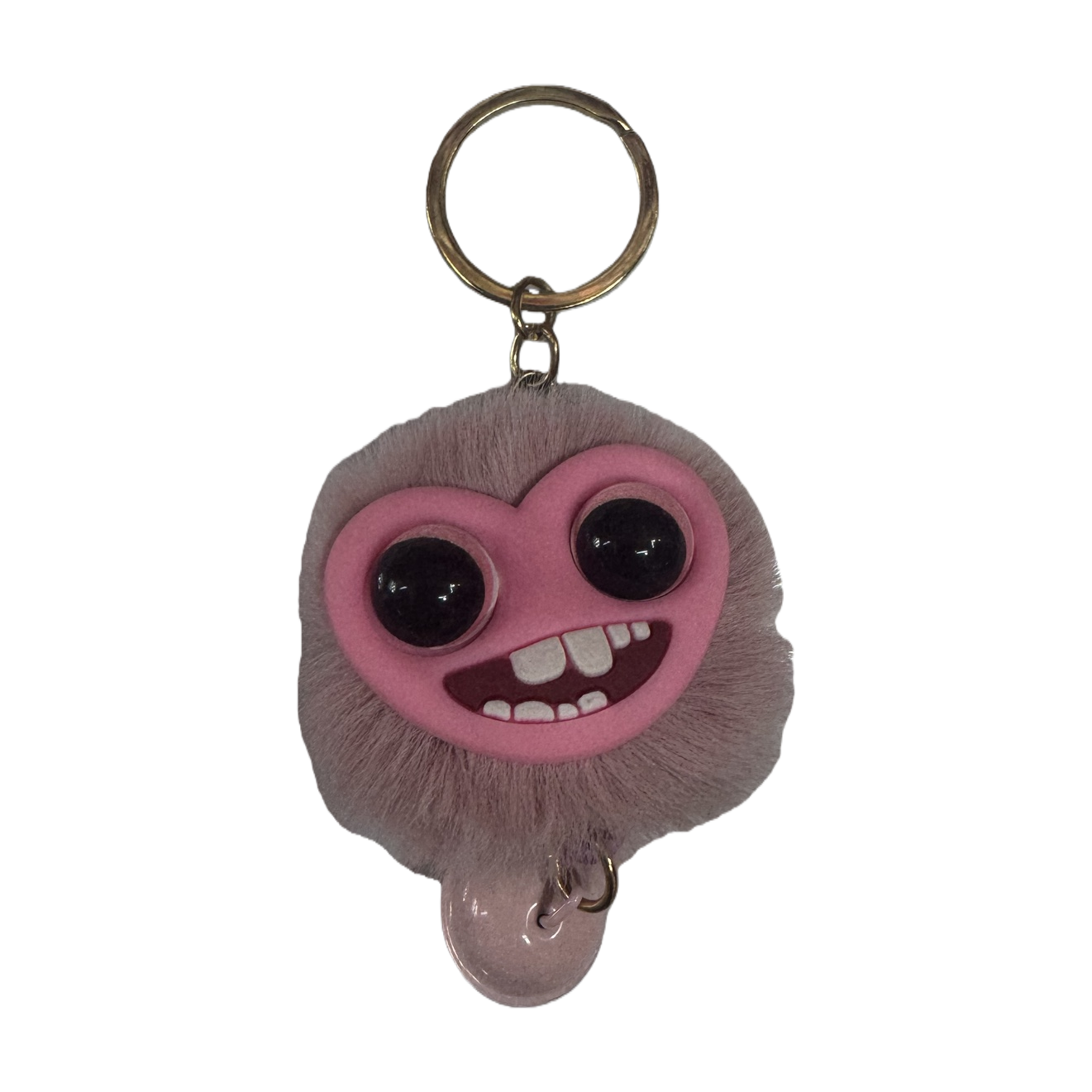 The pink plush keychain is a cute and soft pendant as a gift decoration Item Picture