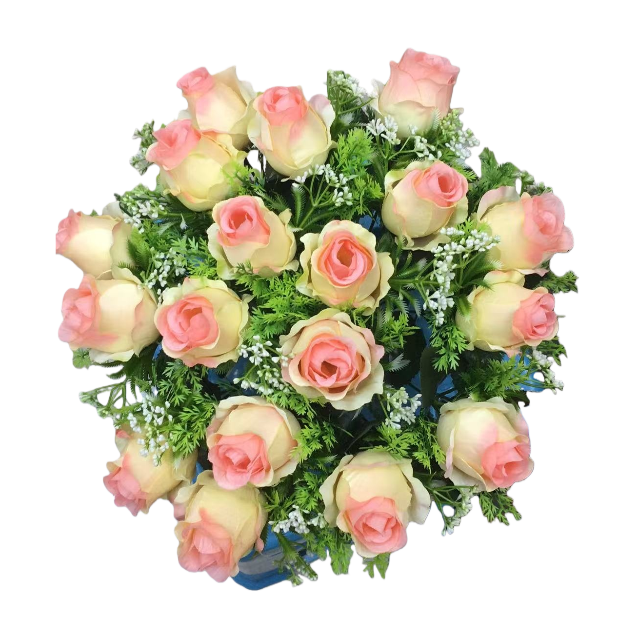 浪漫玫瑰花束 精美包装 适合情人节生日求婚送礼白底实物图