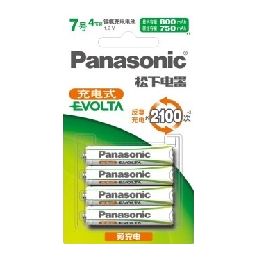 Panasonic EVOLTA rechargeable battery, nickel-metal-hydride rechargeable battery, high capacity and low self-discharge Item Picture