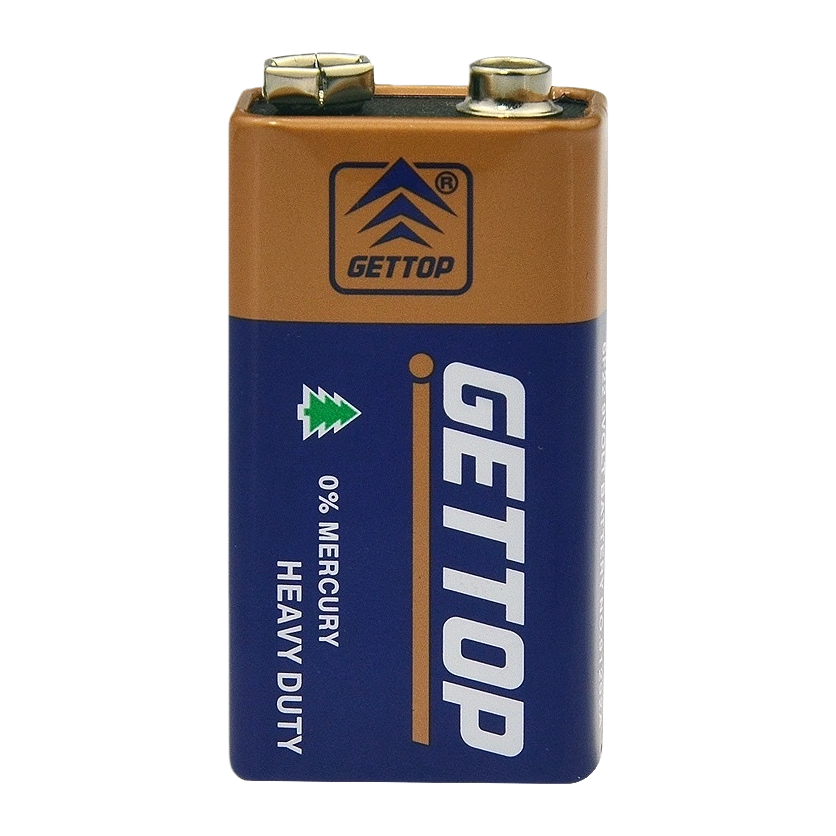 The GETTOP 9V alkaline battery 6F22 offers long-lasting power and is suitable for smoke alarms and multimeters Item Picture