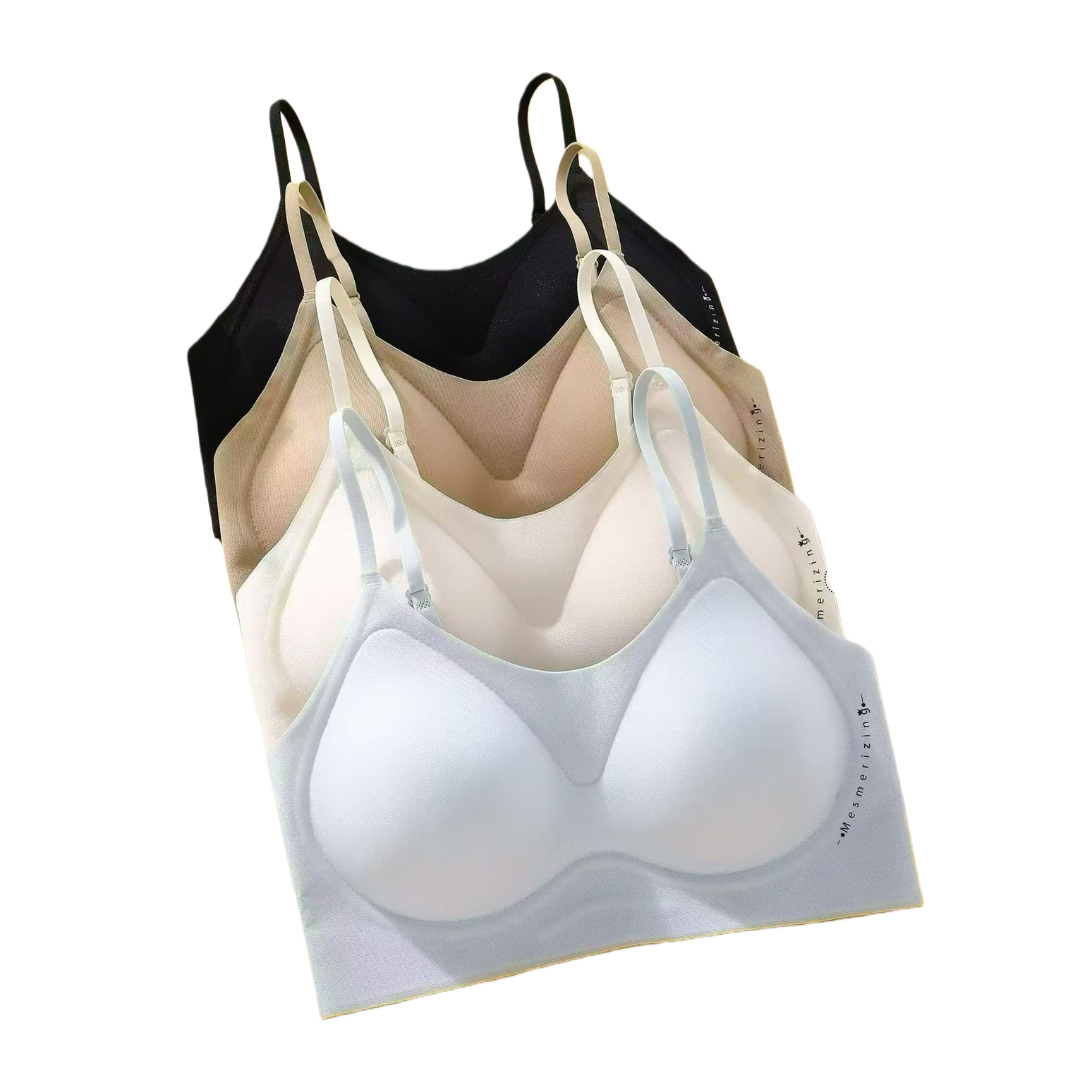 The fashionable undergarment with a halter vest design is comfortable and breathable without any underwire Item Picture