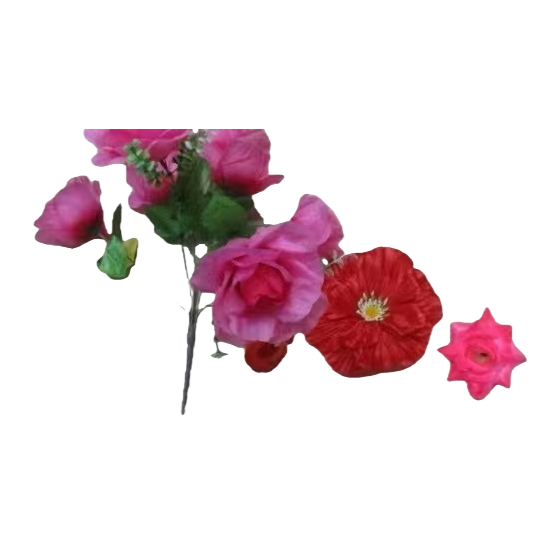 人工花+花朵白底实物图