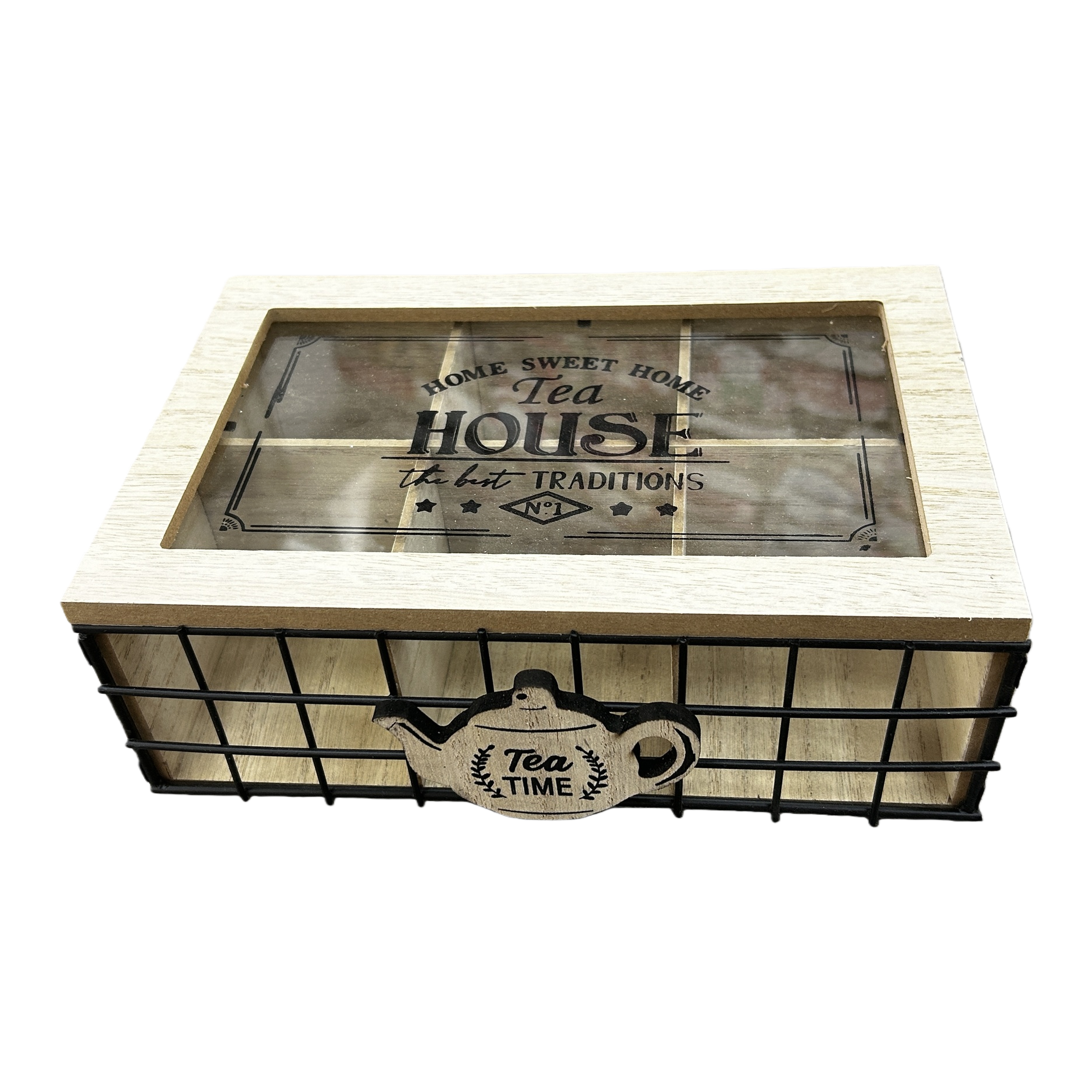 Wooden tea set storage box and tea storage box with multiple layers of compartments for moisture-proofing and preservation Item Picture