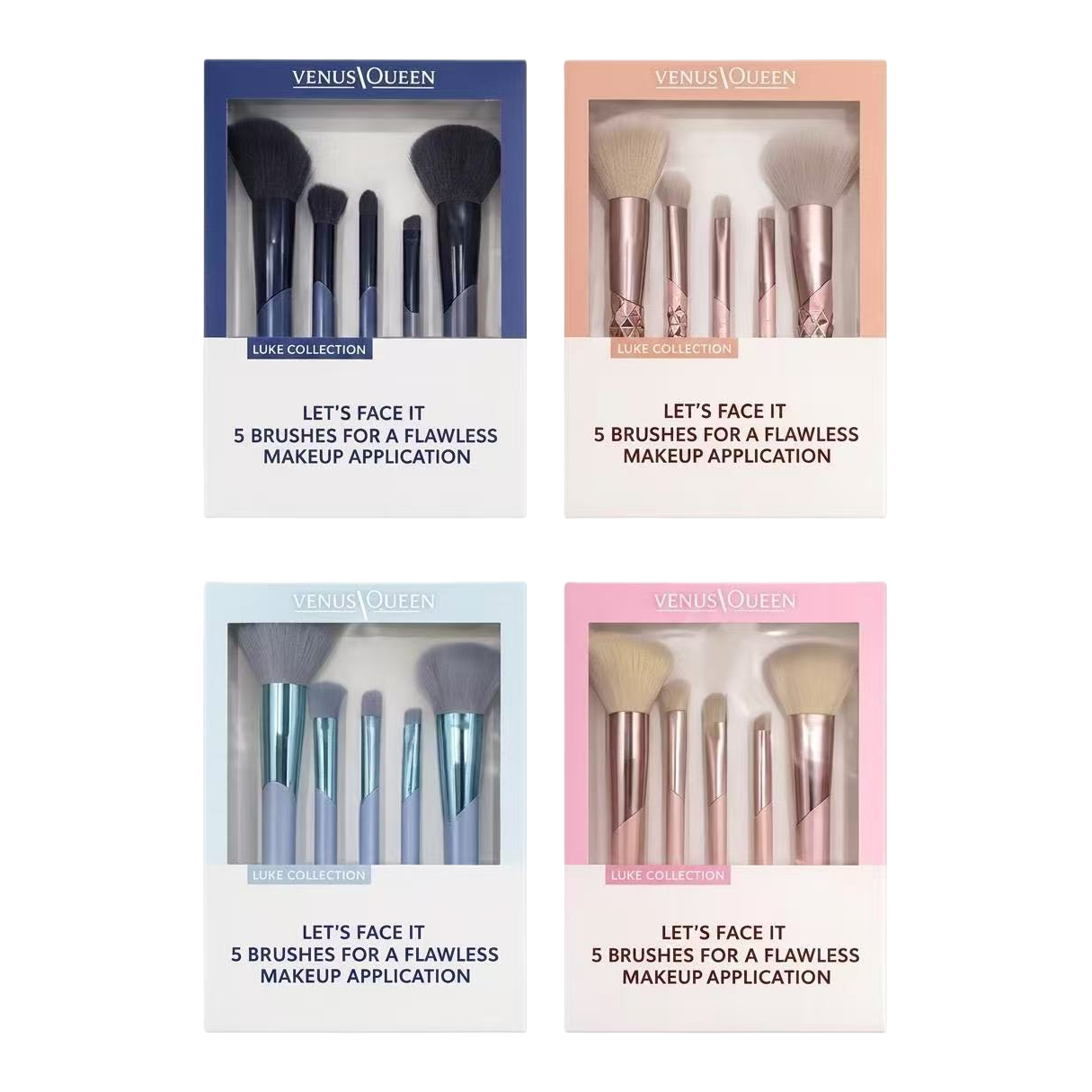 Venus Queen Luke Collection 5 Makeup Brush Sets Professional makeup brushes Item Picture