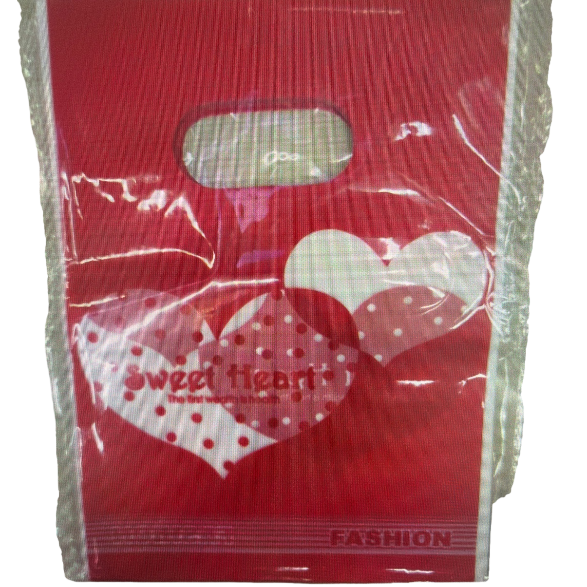قلب أحمر، حقيبة للتسوّق، أزياء، حقيبة شراعية خضراء Item Picture