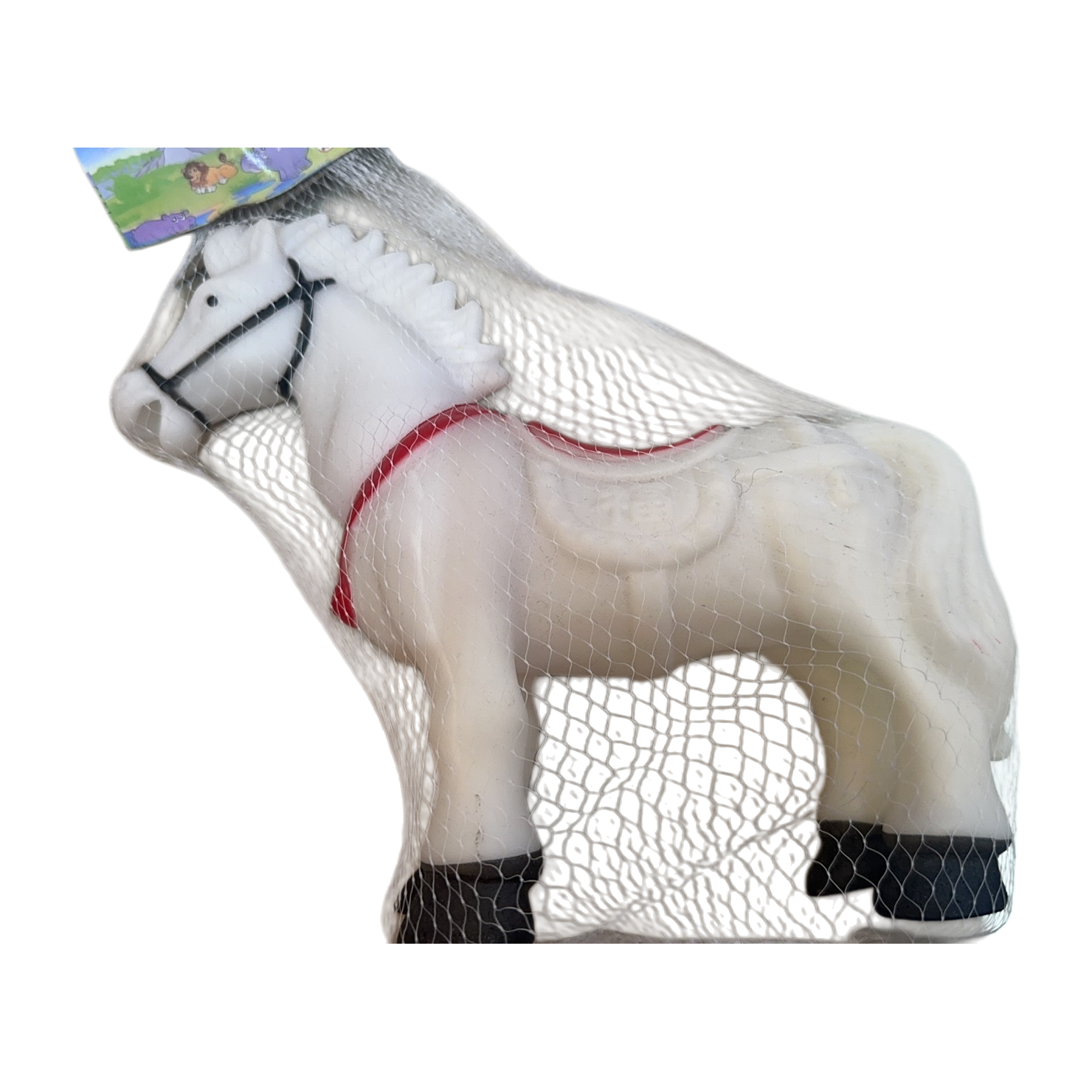 Juguete de plástico blanco caballo swing decoración caballo modelo niños puzzle juguete Item Picture