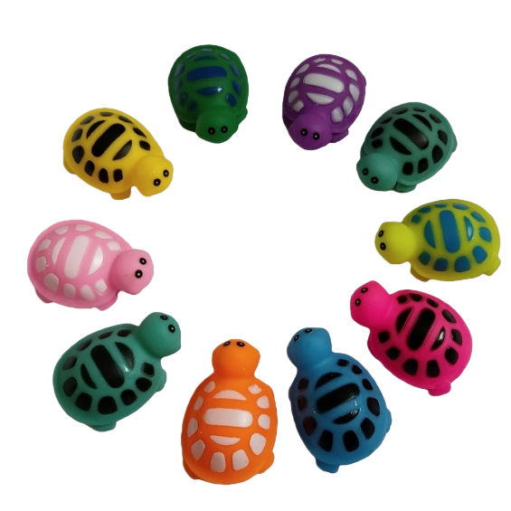Plástico colorido pequeña tortuga juguete pequeña tortuga niños puzzle early learning creeper toys Item Picture