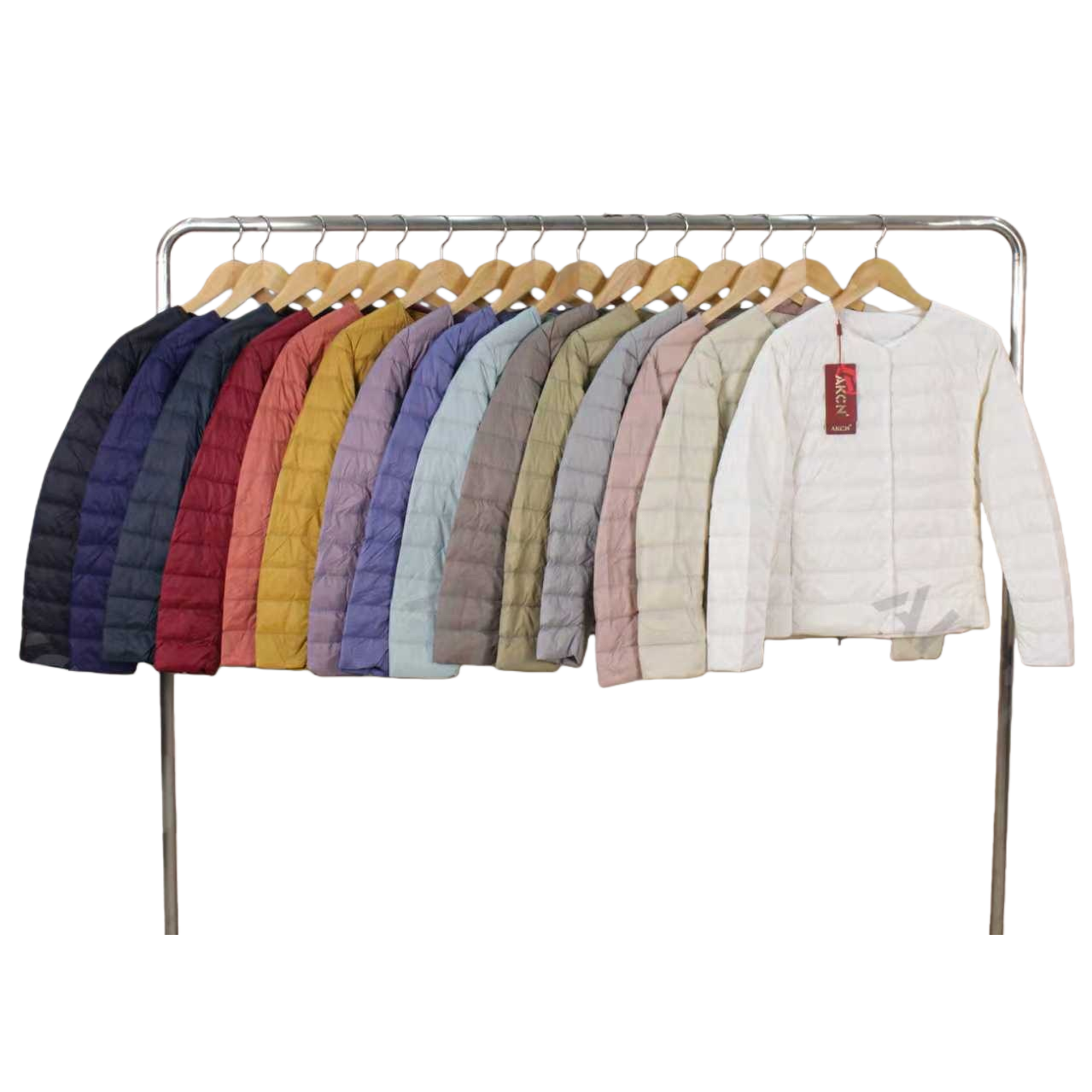 A light, thin and warm basic color 50-down jacket for women Item Picture