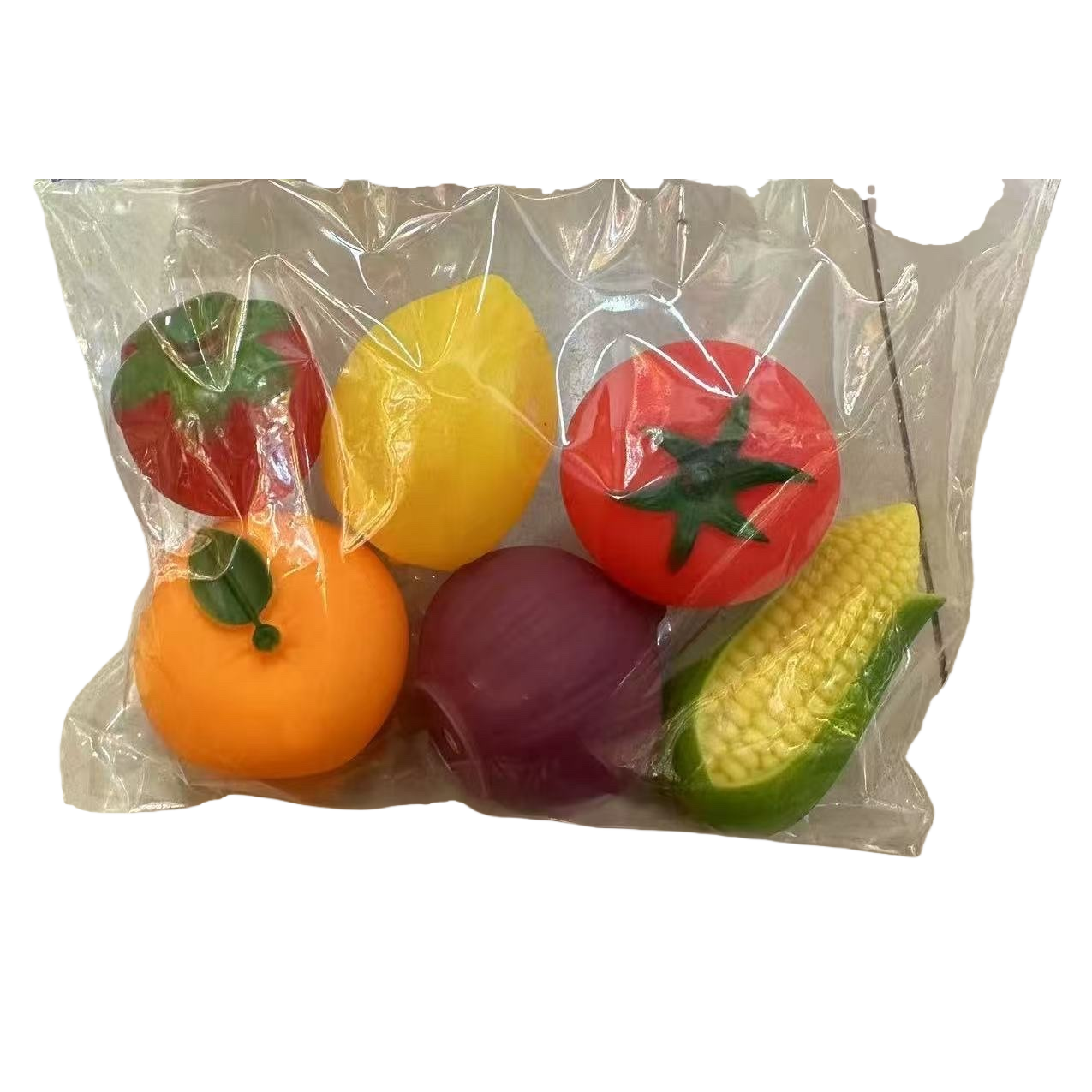 Plástico frutas vegetales cognición temprana juego de juguetes puzzle simulación niños pasar la casa props Item Picture