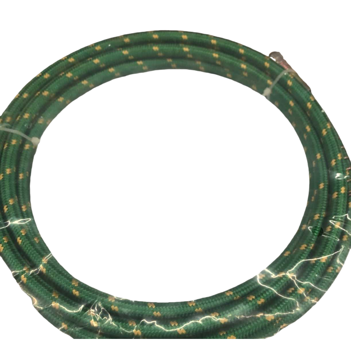 The green woven Teflon hose specially designed for steam irons is heat-resistant, explosion-proof and resistant to bending Item Picture