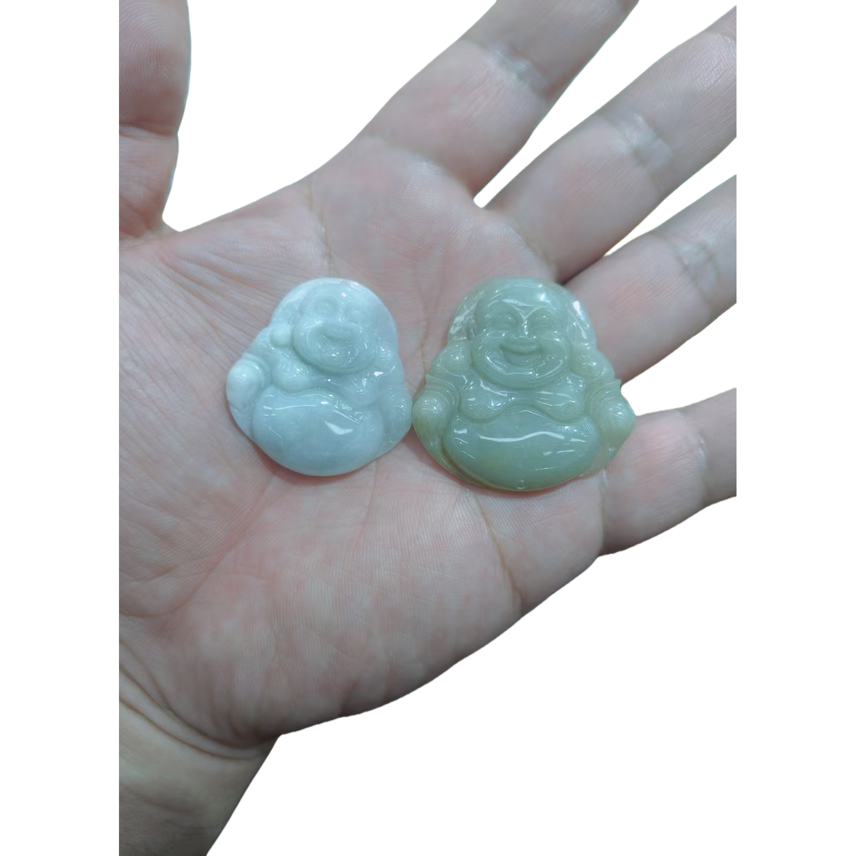 Natural jade carved Buddha statues, jade Buddha pendants, peace and good fortune pendants for men and women Item Picture