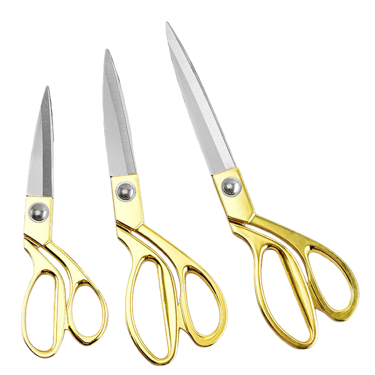 Professional zinc alloy tailor scissors for fabric cutting, anti-slip handle, sharp and durable Item Picture