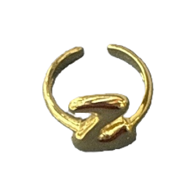 Леди с золотым кольцом, коротко, серебряное, позолоченное кольцо 18K золотое кольцо чувства Item Picture
