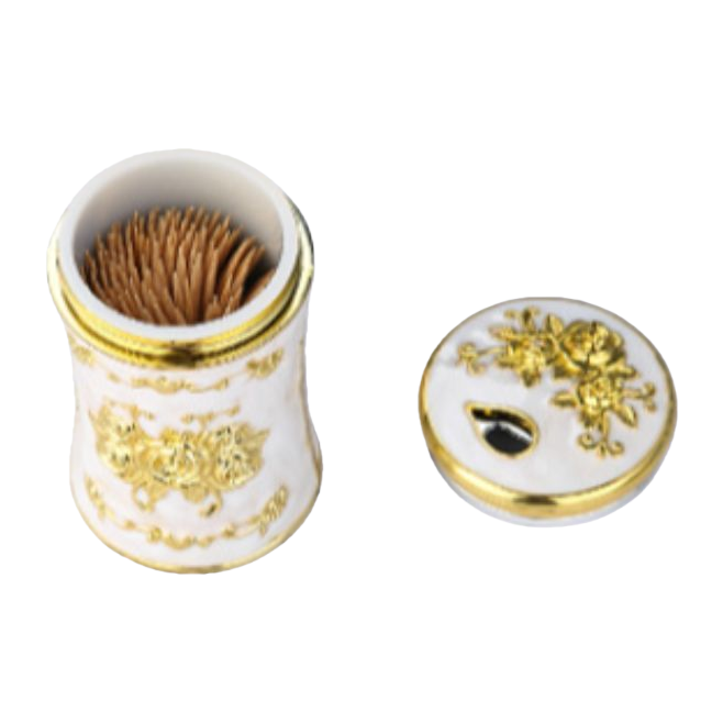 Portable toothpick storage box, dust-proof toothpick container, home and office toothpick box Item Picture