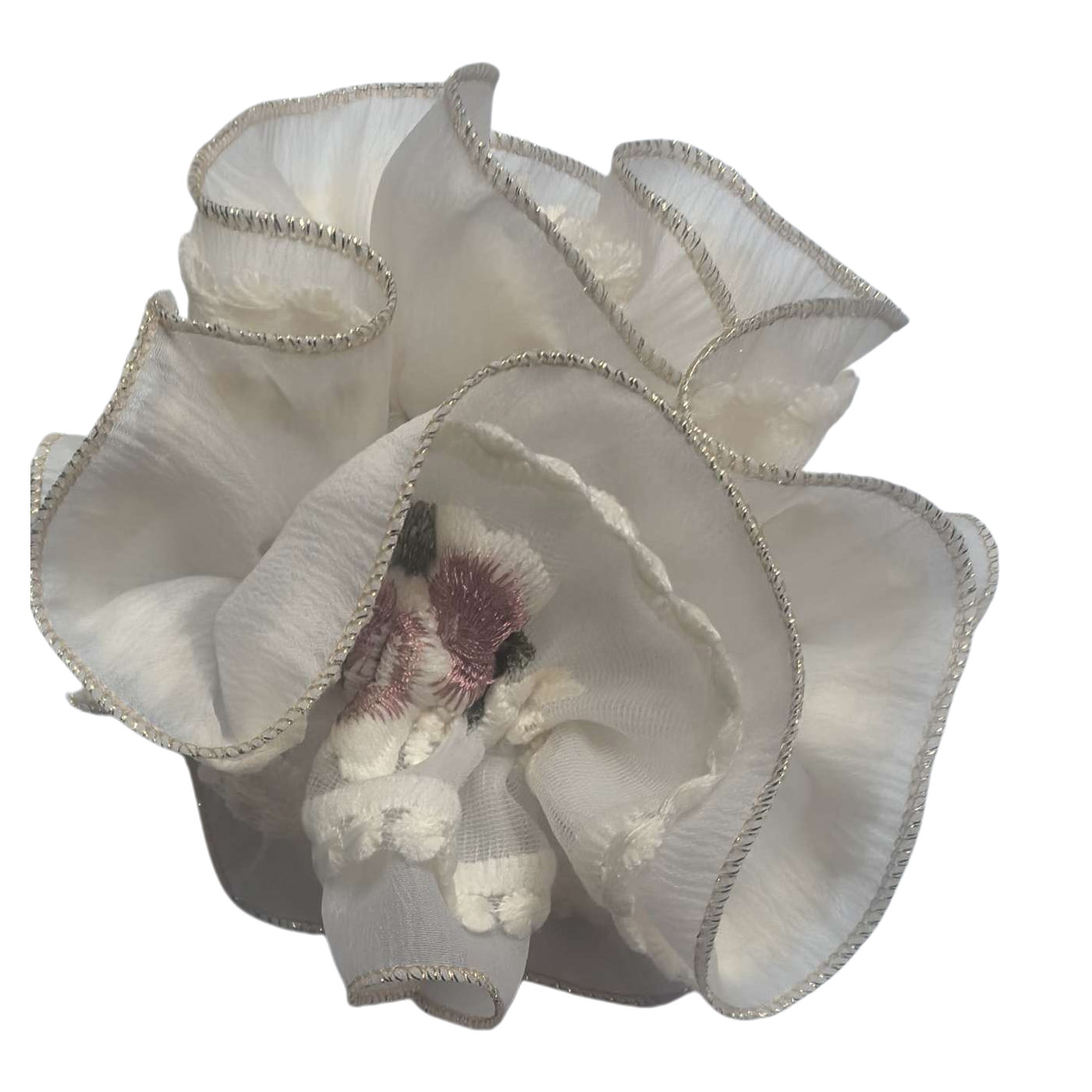 蕾丝花饰花朵装饰手工DIY布艺贴片家居服饰辅料白底实物图