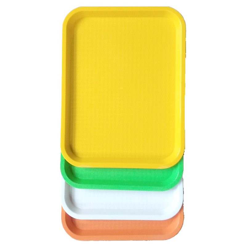 The main body of the colored plastic pallet is thickened and anti-slip for storing and organizing household kitchenware Item Picture