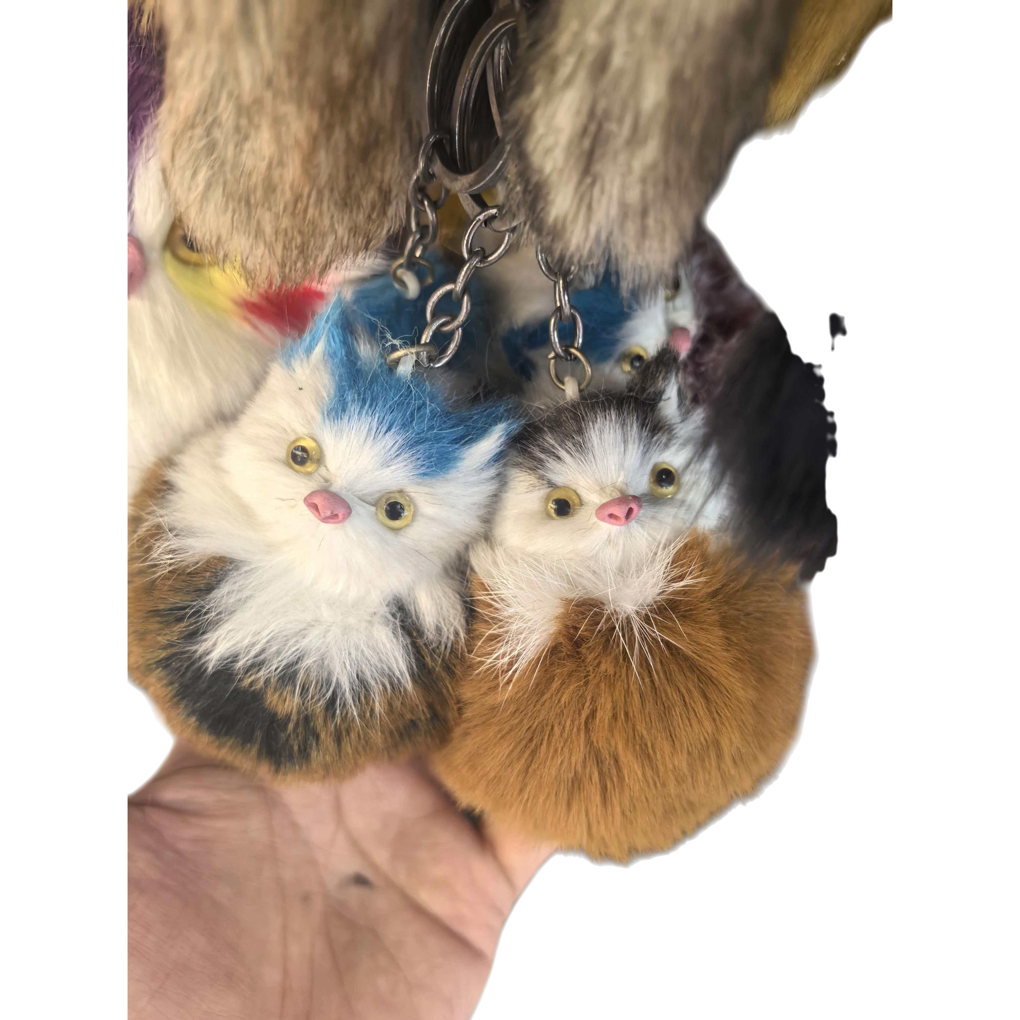 Cute and adorable plush toy cat-shaped pendant for bedroom car keychain decoration Item Picture