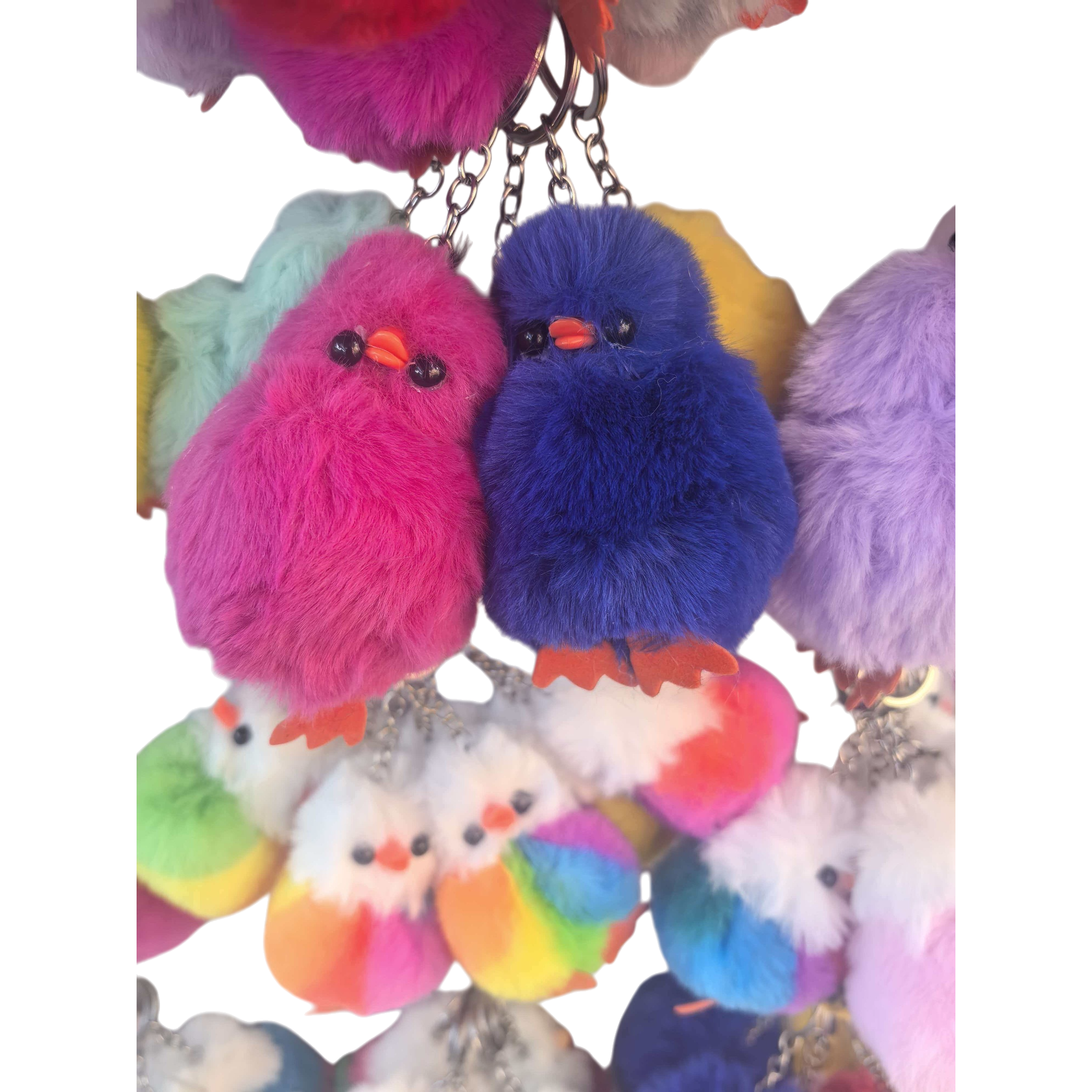 Plush toy bird pendant, cute and adorable pet decoration keychain Item Picture
