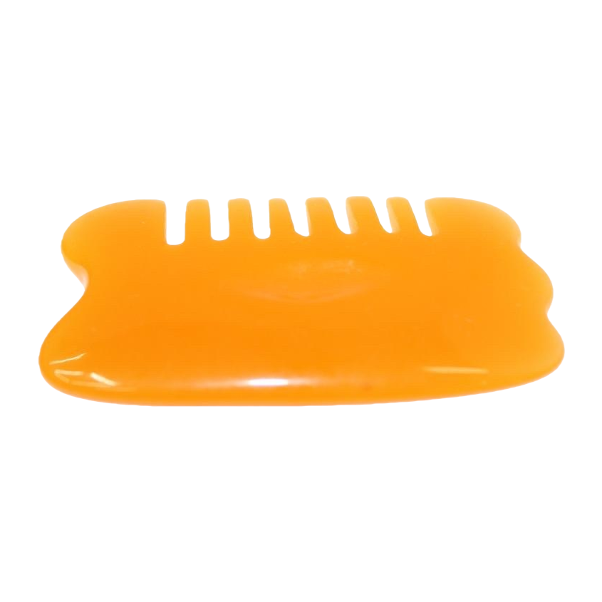 Orange anti-static massage comb for smooth hair without tangles, a portable household comb Item Picture
